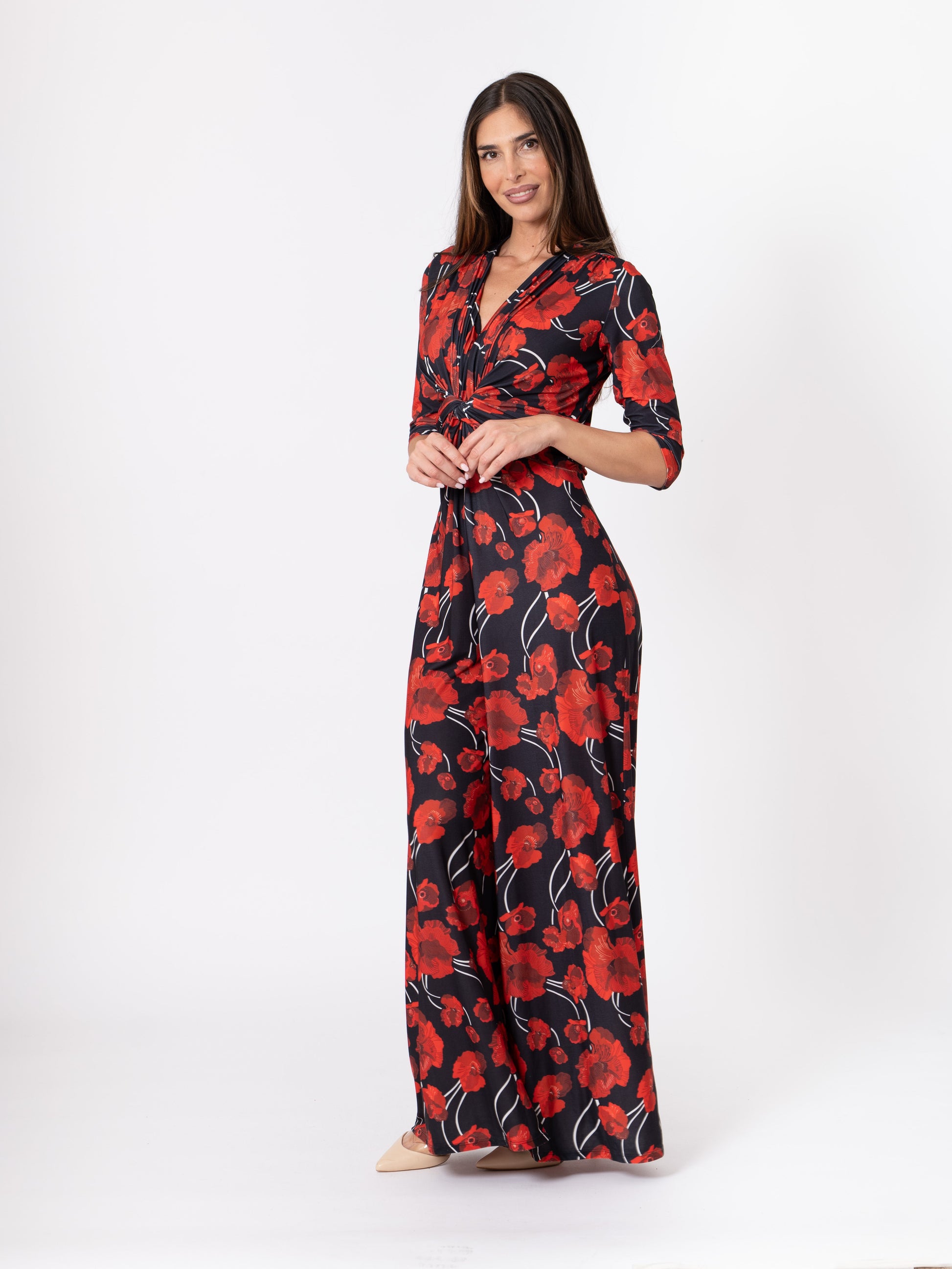 Mono nudo estampado rojo/negro-2