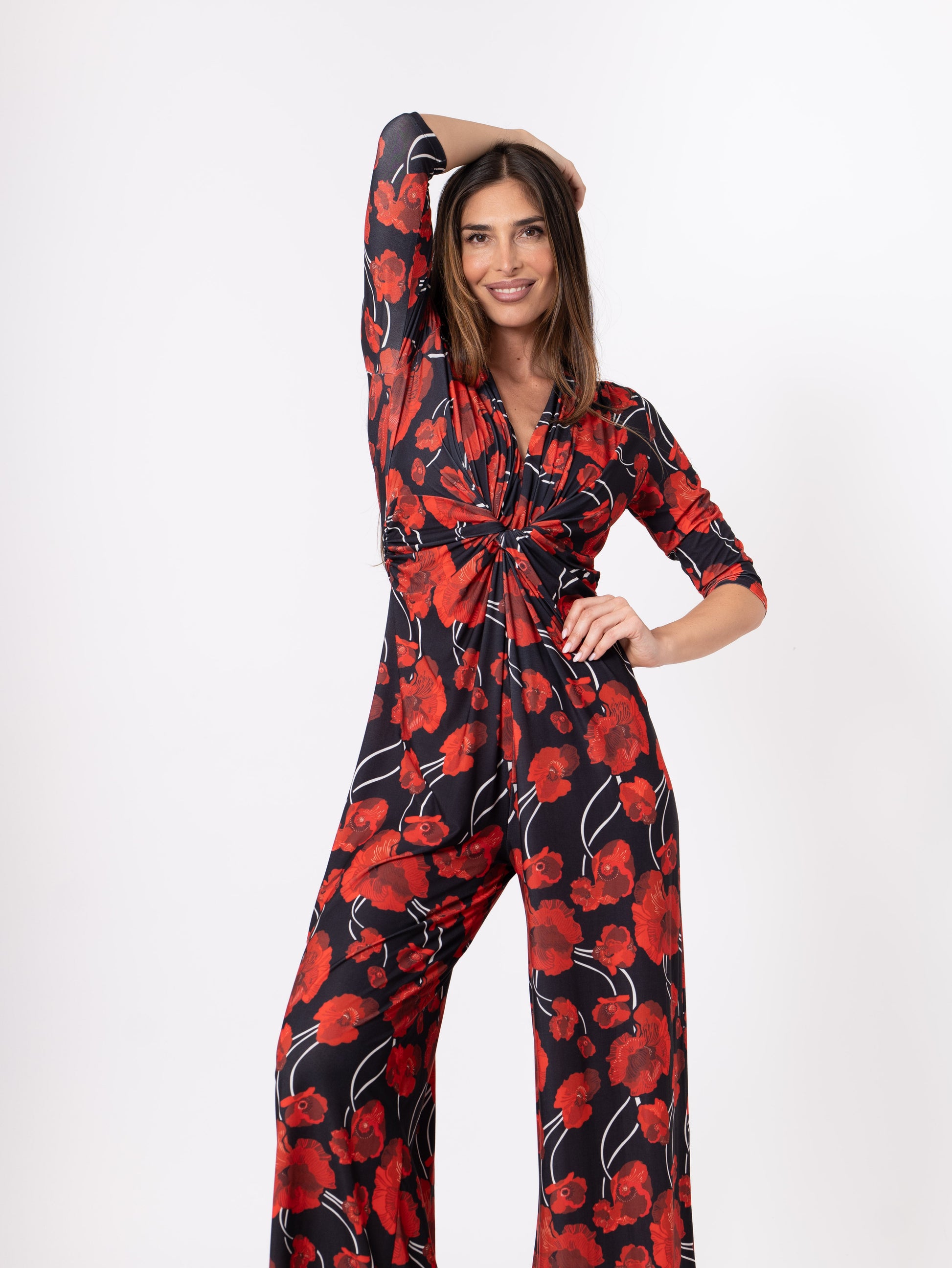 Mono nudo estampado rojo/negro-3